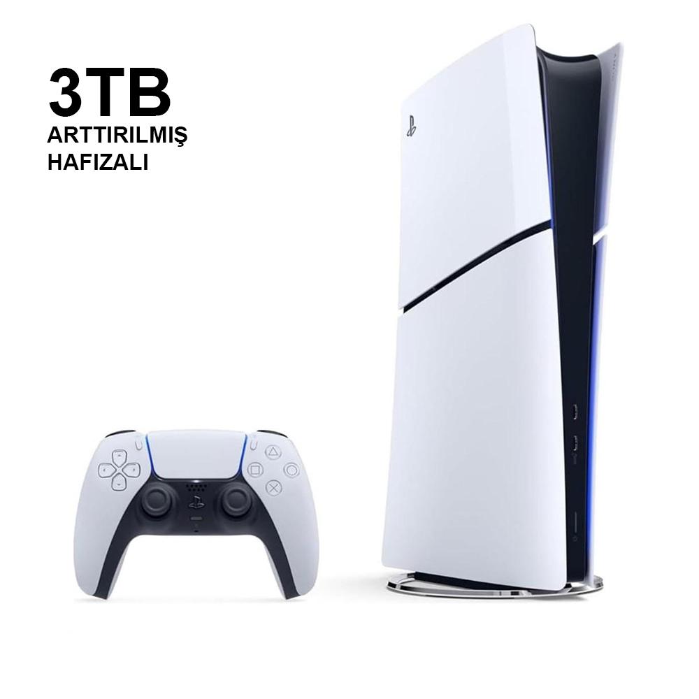 SONY PLAYSTATİON 5 SLİM DİJİTAL EDİTİON 3TB (1TB+2TB)  ARTTIRILMIŞ HAFIZALI