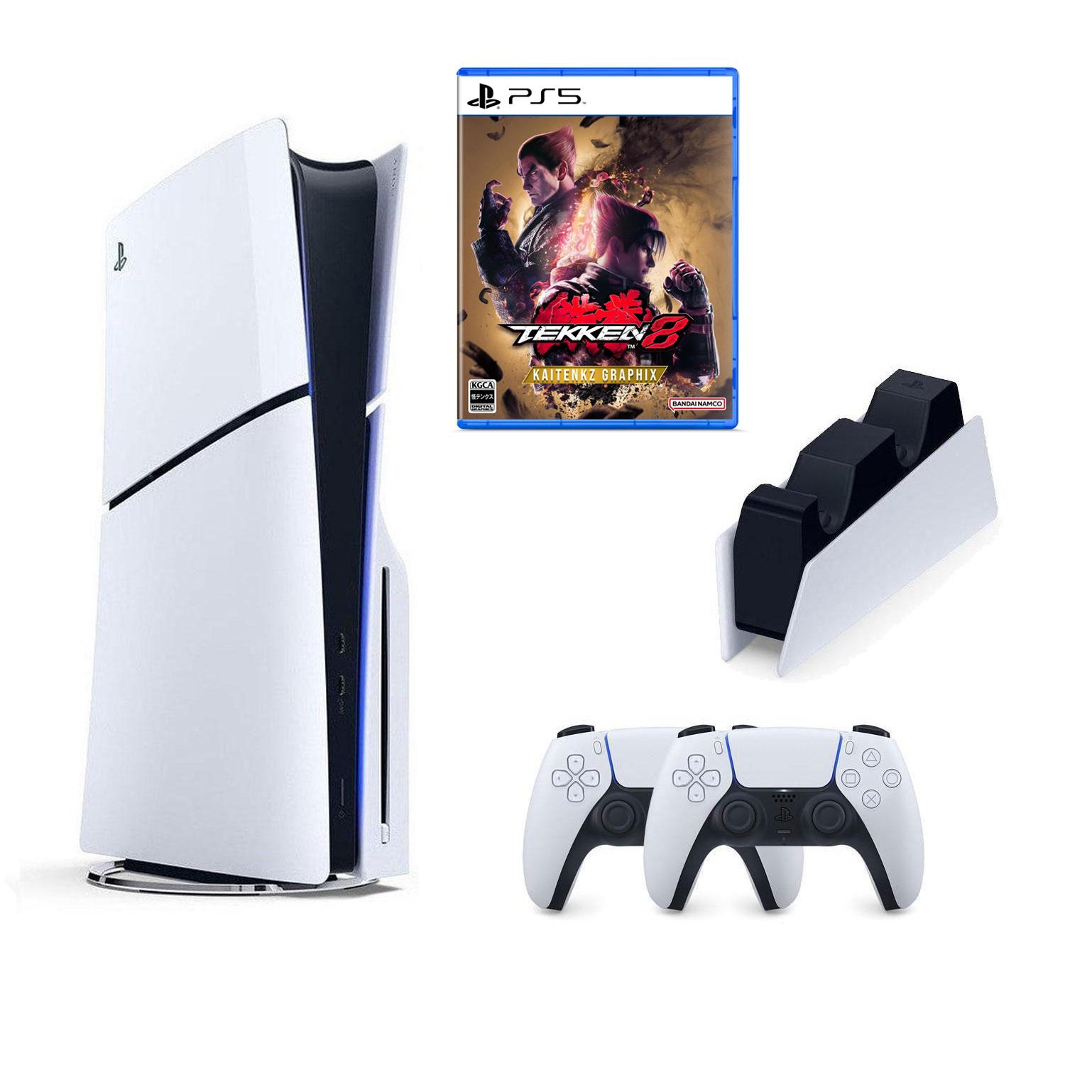 SONY PS5 PLAYSTATİON 5 SLİM CD Lİ 1TB KONSOL  + 2. KOL + SONY PS5 DUALSENSE CHARGİNG STATİON + TEKKEN 8 PS5 OYUN