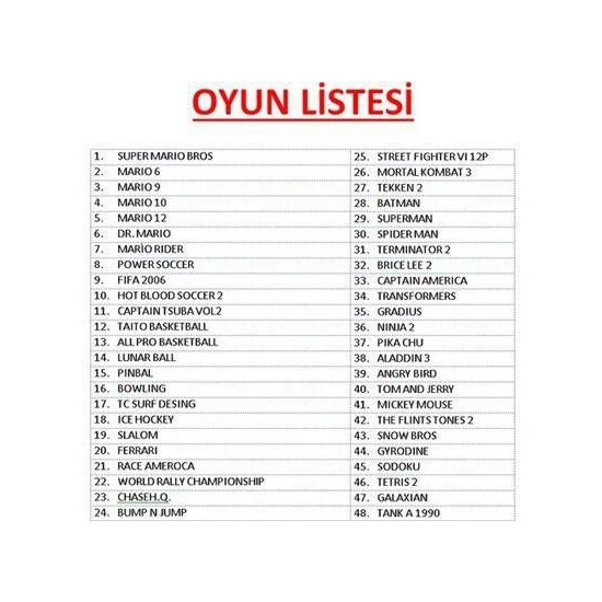 KONTORLAND KT-104 ATARİ OYUN KONSOLU