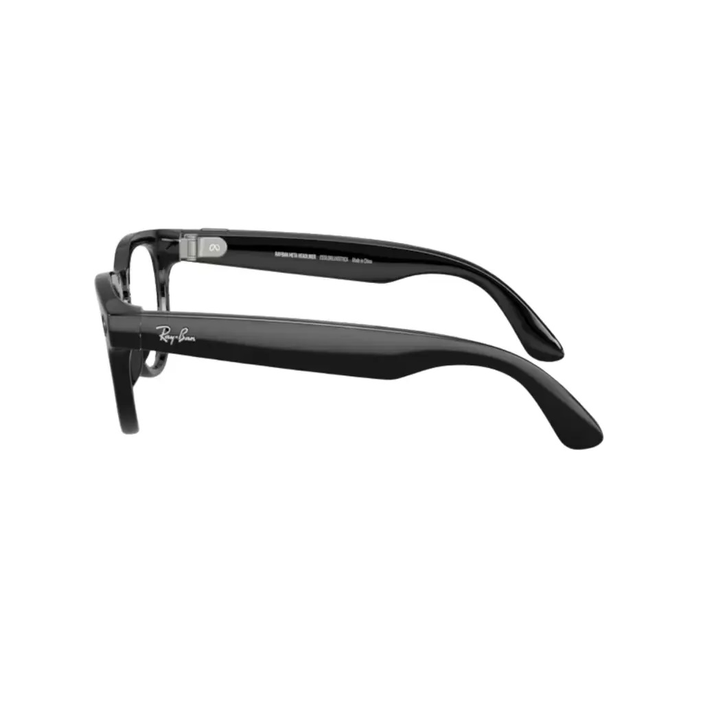 RAY-BAN META WAYFARER PARLAK SİYAH ŞEFFAF TRANSITIONS YEŞİL CAM SİZE 50 (2.NESİL) RW 4013