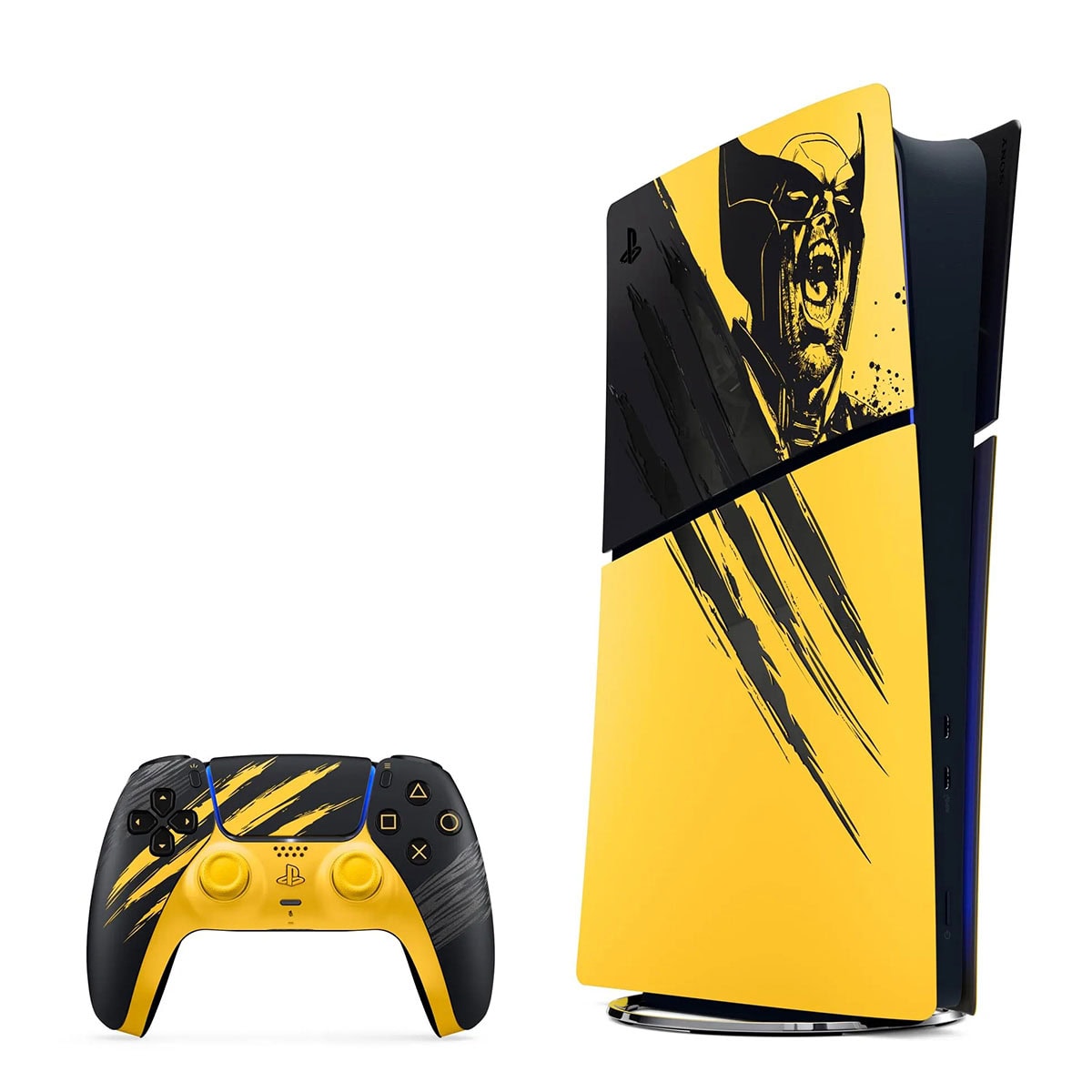 Sony PlayStation Digital Edition 825GB Oyun Konsolu  Marvel Wolverine Battle Yellow Sınırlı Sürüm