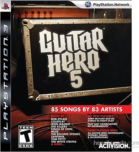 2.EL PS3 OYUN GUITAR HERO 5