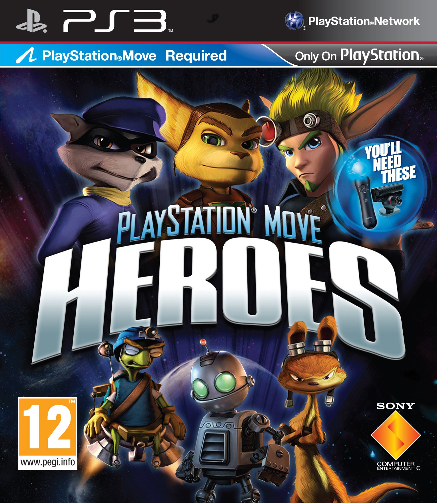 2.EL PS3 OYUN PLAYSTATION MOVE HEROES -OK