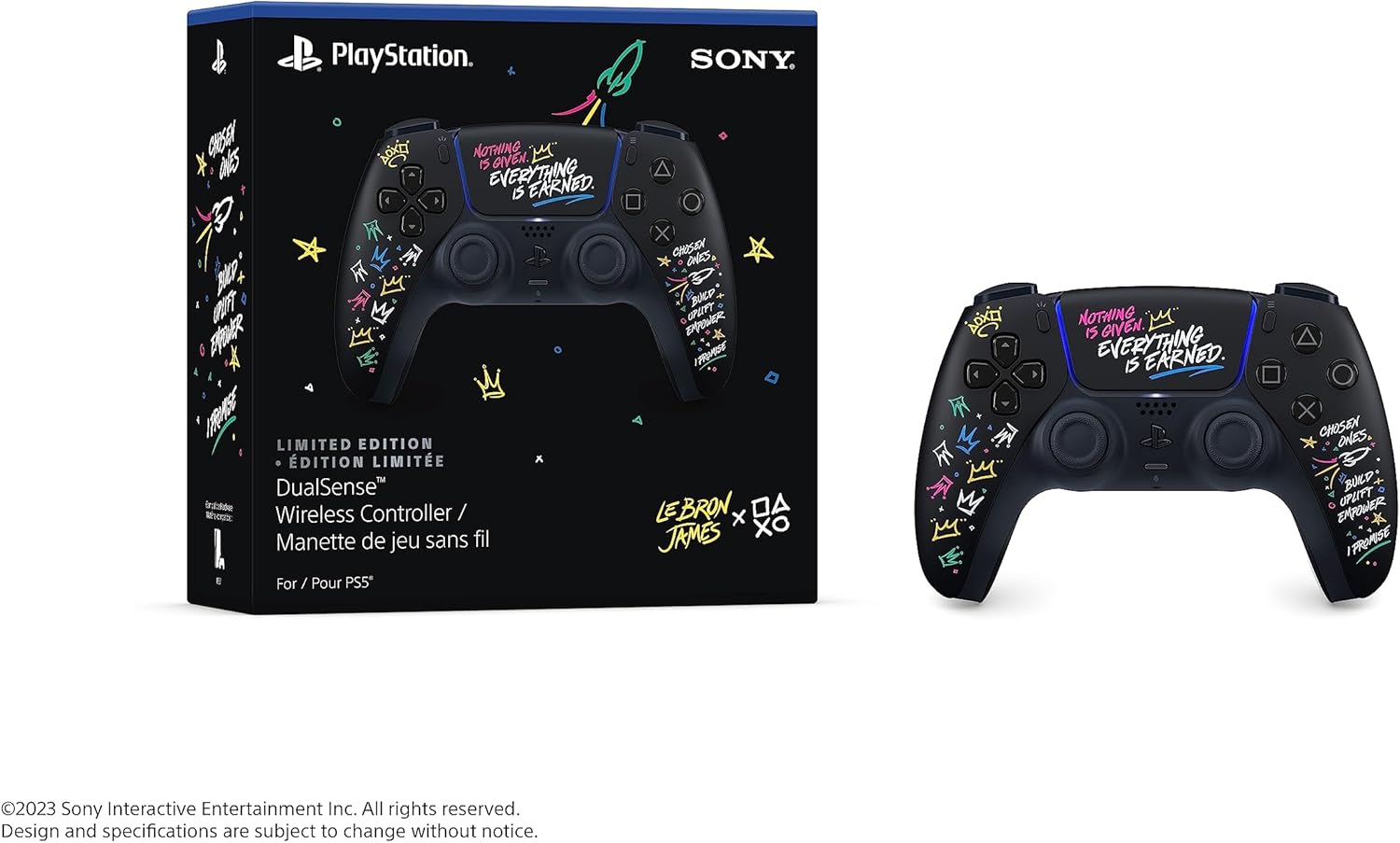 2.EL PS5 DUALSENSE WİRELES CONTROLLER LEBRON LIMETED EDITION