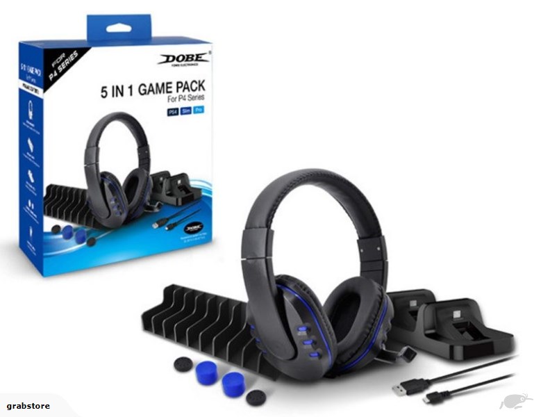 DOBE PS4 5 IN 1 GAME PACK SET