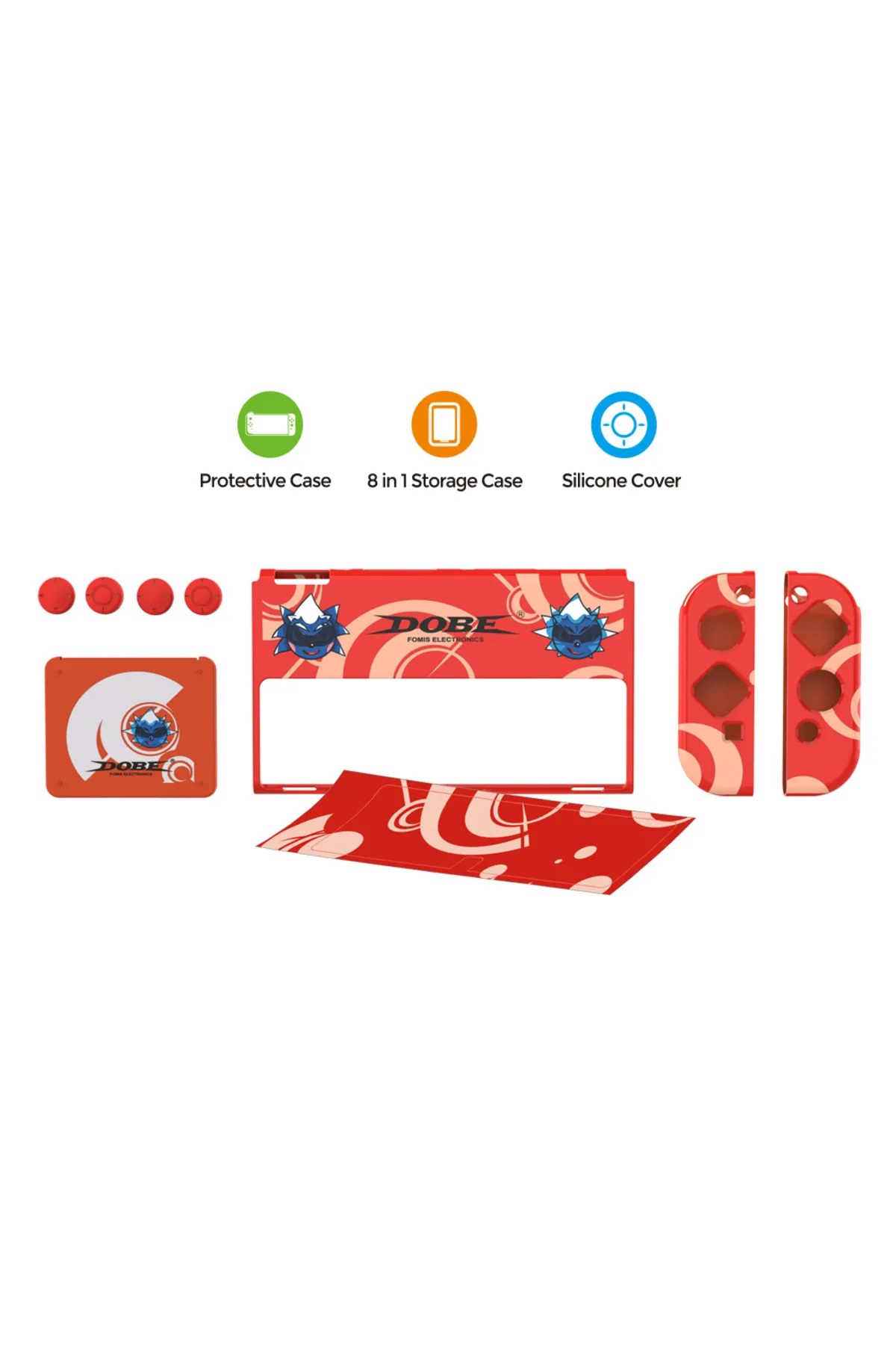 DOBE SWİTCH PROTECTİON KİT KIRMIZI RENK