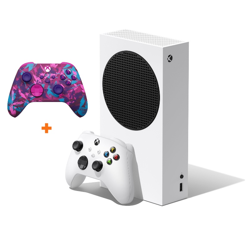 Microsoft Xbox Series S 512 GB SSD Beyaz Oyun Konsolu + Microsoft Xbox Series 9. Nesil Heart Breaker Special Edition 2.Kol