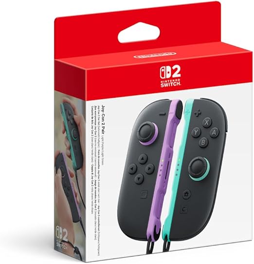 Nintendo   Switch 2  Joy-Con Mor-Yeşil Kablosuz  Oyun Kolu