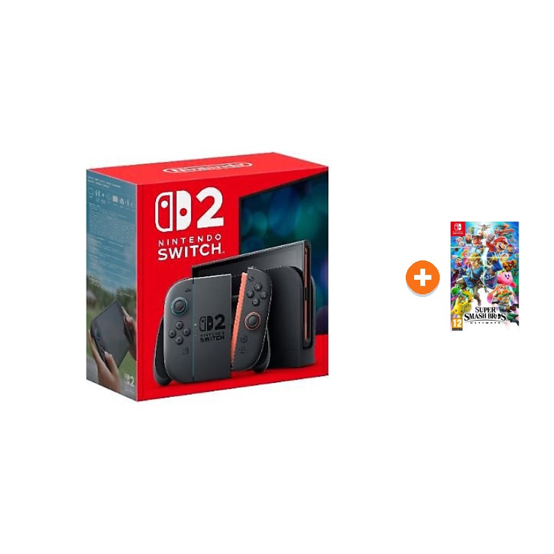 Nintendo Switch 2 Oyun Konsolu + Nintendo Switch Super Smash Ultimate Oyun