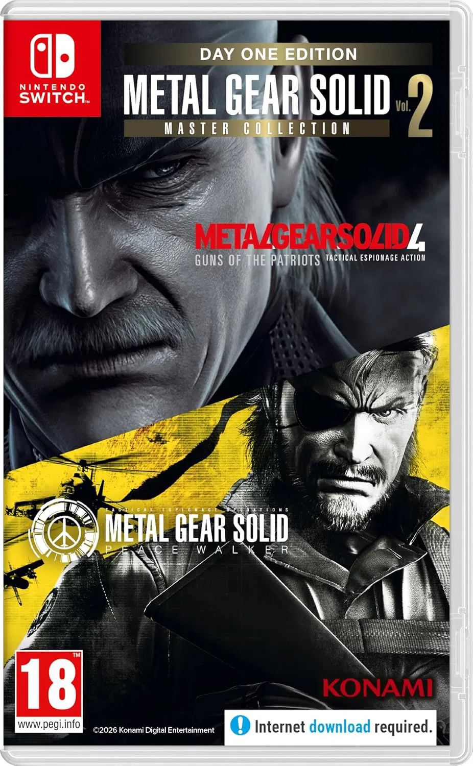 NİNTENDO SWİTCH 2 OYUN METAL GEAR SOLID 2 MASTER COLLECTİON