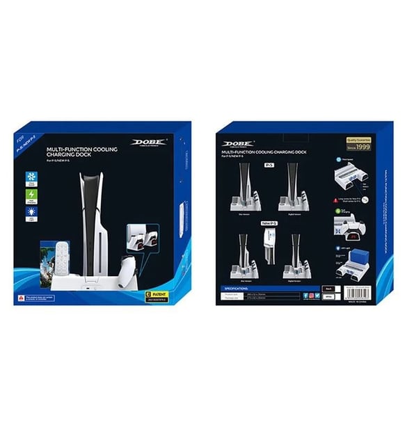 PS5 FAT SLİM UYUMLU MULTİ ÖZELLİKLİ SOĞUTUCU DİKEY FAN DOBE TP5-3532B