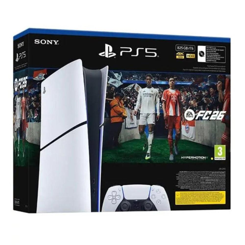 PS5 SLİM DİGİTAL 825 GB + FC 26 BUNDLE OYUN KONSOLU