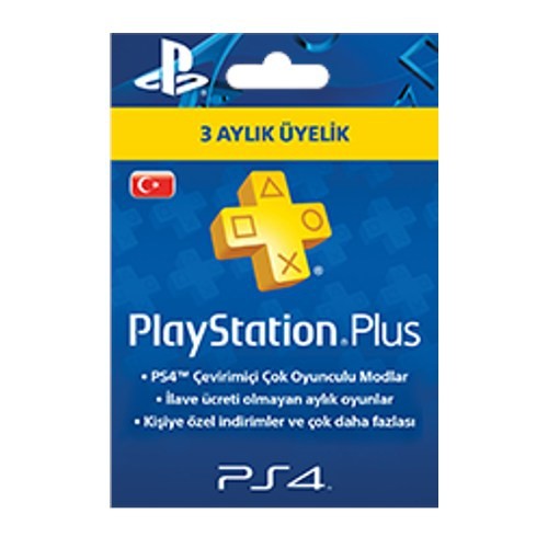PSN PLUS PS4 3 AYLIK