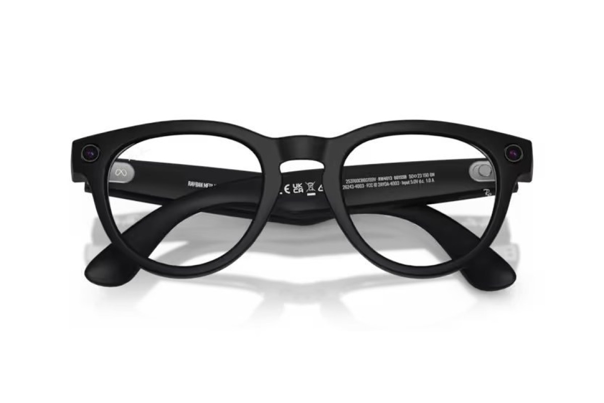 RAY-BAN META MAT SİYAH ŞEFFAF CAM (2. NESİL) RW 4013