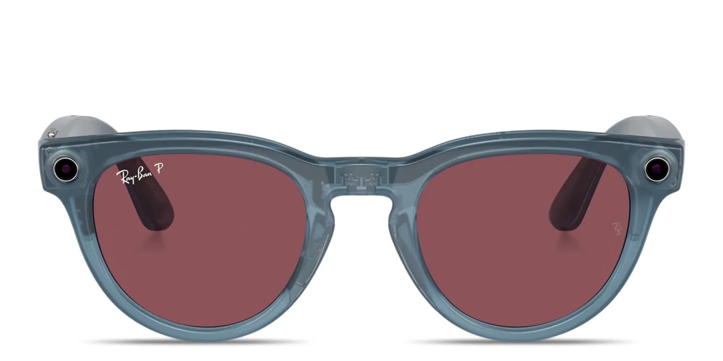 RAY-BAN META SHINY JEANS AKILLI GÖZLÜK POLAR DUSTY RED RW4009