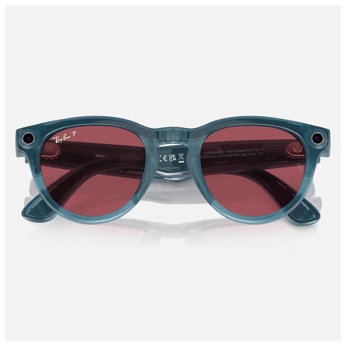 RAY-BAN META SHINY JEANS AKILLI GÖZLÜK POLAR DUSTY RED RW4009