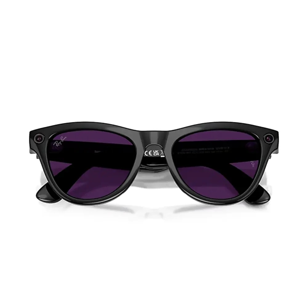 Ray Ban Meta Skyler 2. Nesil Parlak Siyah Transitions Ametist Mor