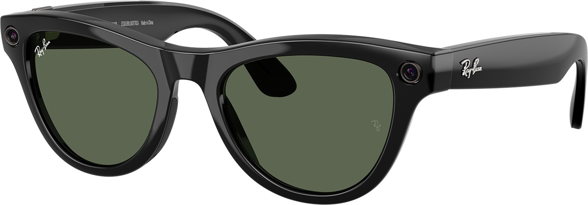 Ray Ban Meta Skyler Gen2 Shiny Black G15 Green Akıllı Gözlük