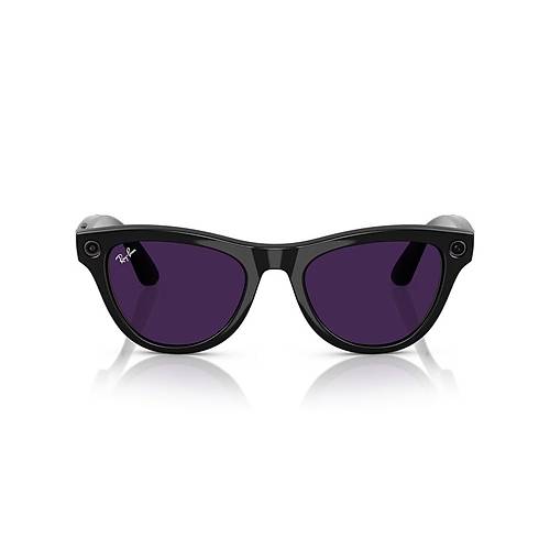 RAY-BAN META SKYLER PARLAK SİYAH TRANSITIONS AMETİST CAM (2.NESİL) RW4010