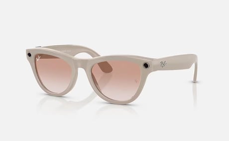 RAY-BAN META SKYLER RW4010 SHİNY CHALKY GRAY CİNNAMON PİNK 52