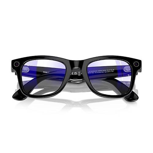 Ray-Ban Meta Wayfarer Akıllı Gözlük Siyah Şeffaf Mavi Işık Filtreli