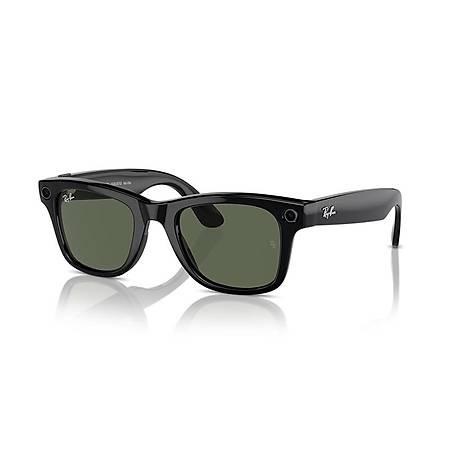 Ray-Ban Meta Wayfarer Akıllı Gözlük Parlak Siyah G15 Yeşil RW4008