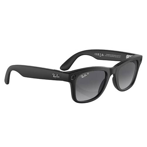 Ray-Ban Meta Wayfarer Akıllı Gözlük Mat Siyah Polarize Grafit RW4008