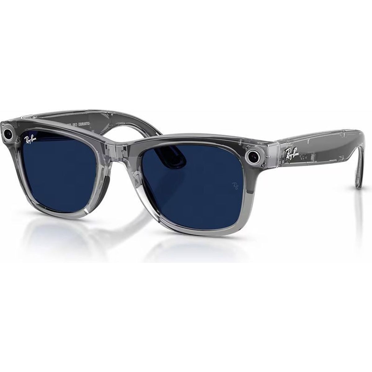 Ray Ban Meta Wayfarer Gen 2 RW4012 50 Beden Transparan Gri -Transitions Safir Mavi