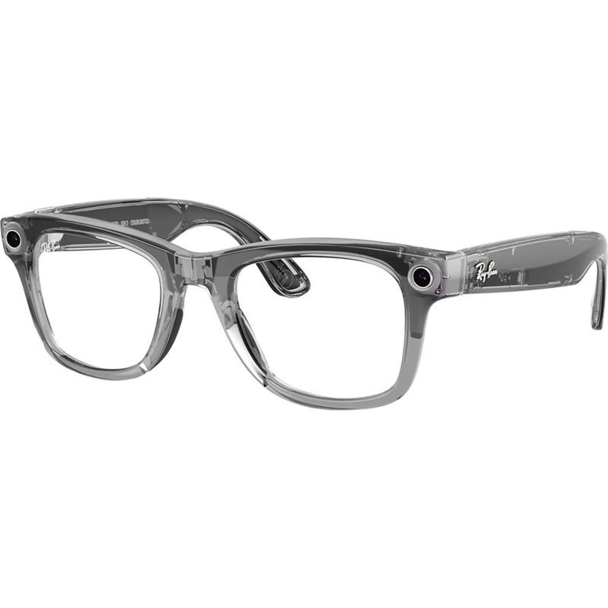 Ray Ban Meta Wayfarer Gen 2 RW4012 50 Beden Transparan Gri -Transitions Safir Mavi