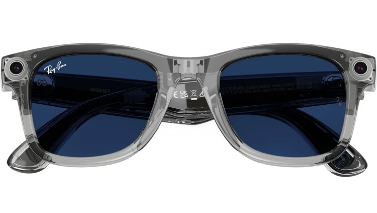 Ray Ban Meta Wayfarer Gen 2 Transparan Gri -Transitions Safir Mavi 6840MF53