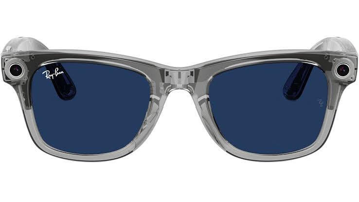 Ray Ban Meta Wayfarer Gen 2 Transparan Gri -Transitions Safir Mavi 6840MF53