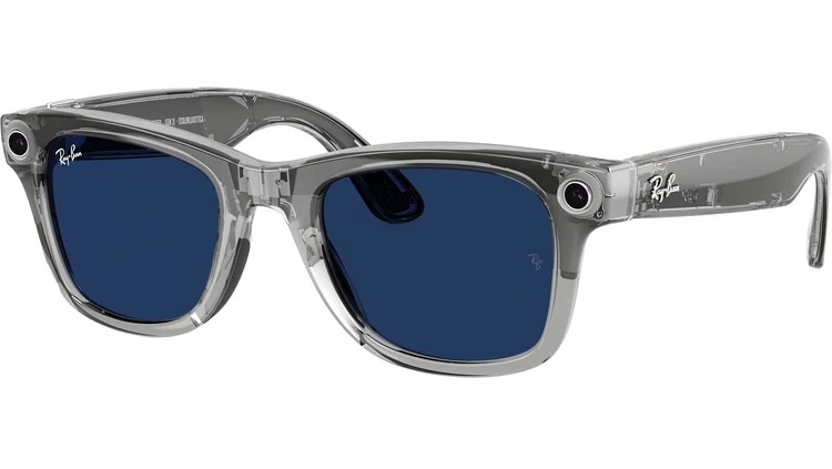 Ray Ban Meta Wayfarer Gen 2 Transparan Gri -Transitions Safir Mavi 6840MF53