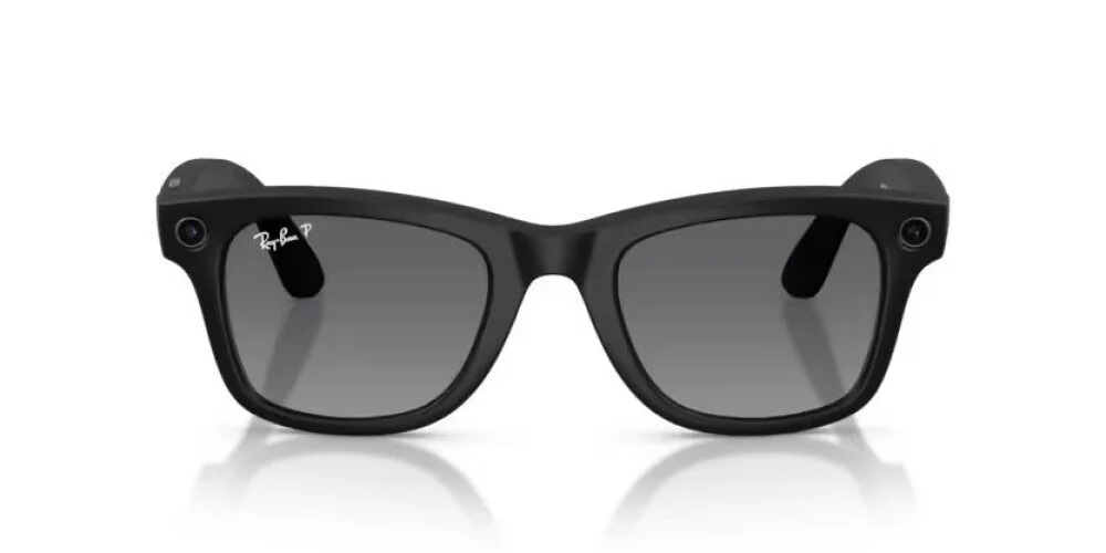 RAY-BAN META WAYFARER LARGE (2.NESİL)  MAT SİYAH KARARAN GRİ CAM