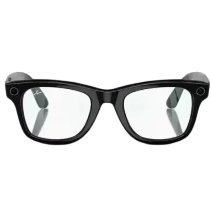 RAY-BAN META WAYFARER SHINY BLACK CLEAR GLASS RW 4008 AKILLI GÖZLÜK