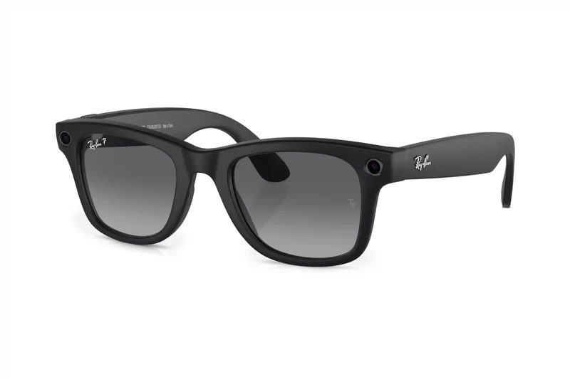 RAY-BAN META WAYFARER SUNGLASSES İN BLACK AND GRAPHİTE