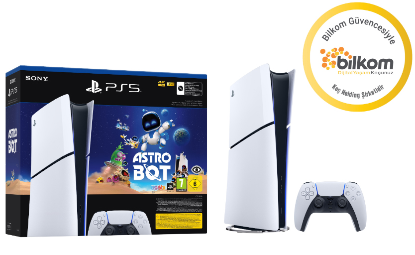 SONY PS5 DİJİTAL SLİM 1TB BİLKOM GARANTİLİ ASTRO BOT DİJİTAL OYUN HEDİYELİ