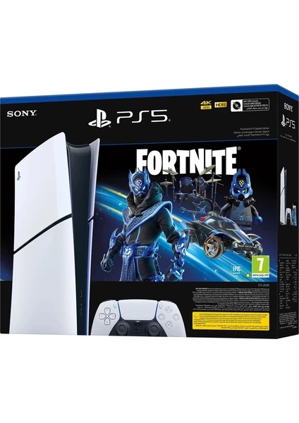 Sony PS5 Slim Digital + Fortnite v2 Bundle Oyun Konsolu