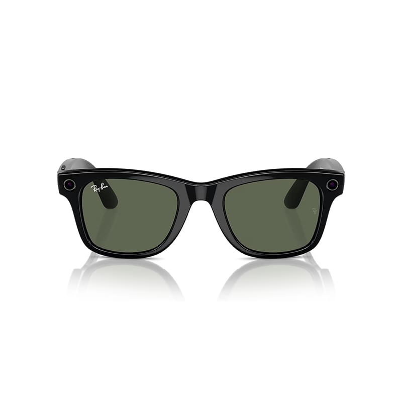TEŞHİR RAY BAN META AKILLI GÖZLÜK PARLAK SİYAH G 15 YEŞİL RW 4006