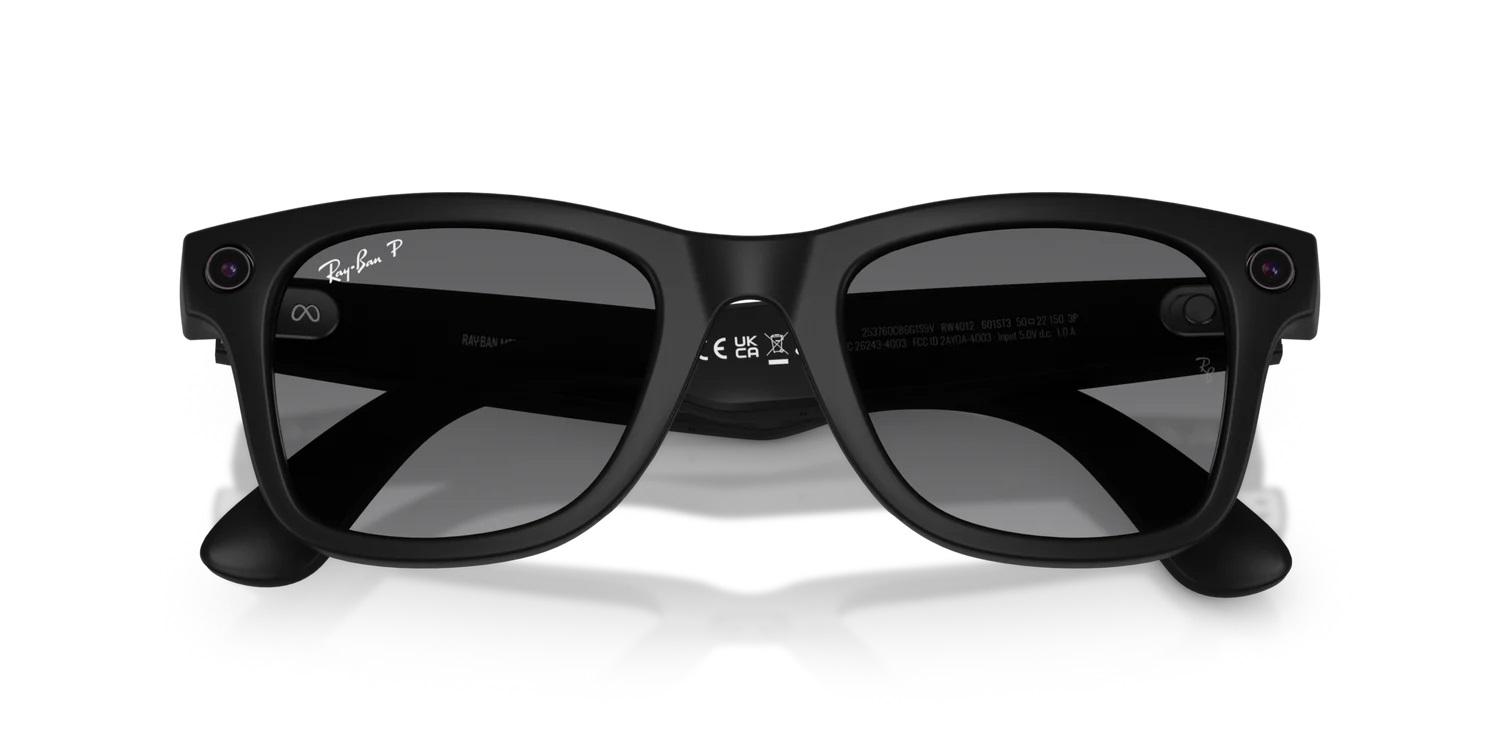 Teşhir Ray Ban Meta Gen2 Wayfarer Mat Siyah Polarize Cam Size 50