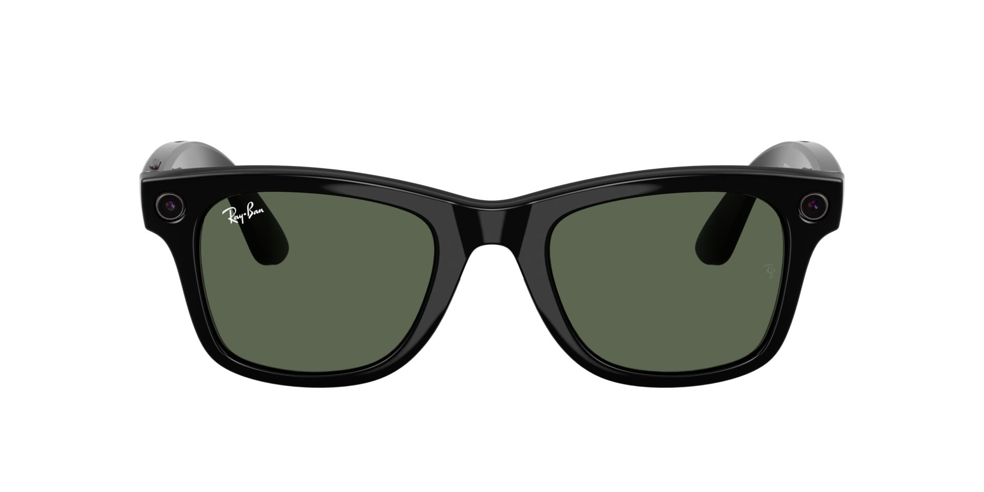 TEŞHİR RAY BAN META WAYFARER  PARLAK SİYAH KARARAN YEŞİL GEN 2 GÖZLÜK