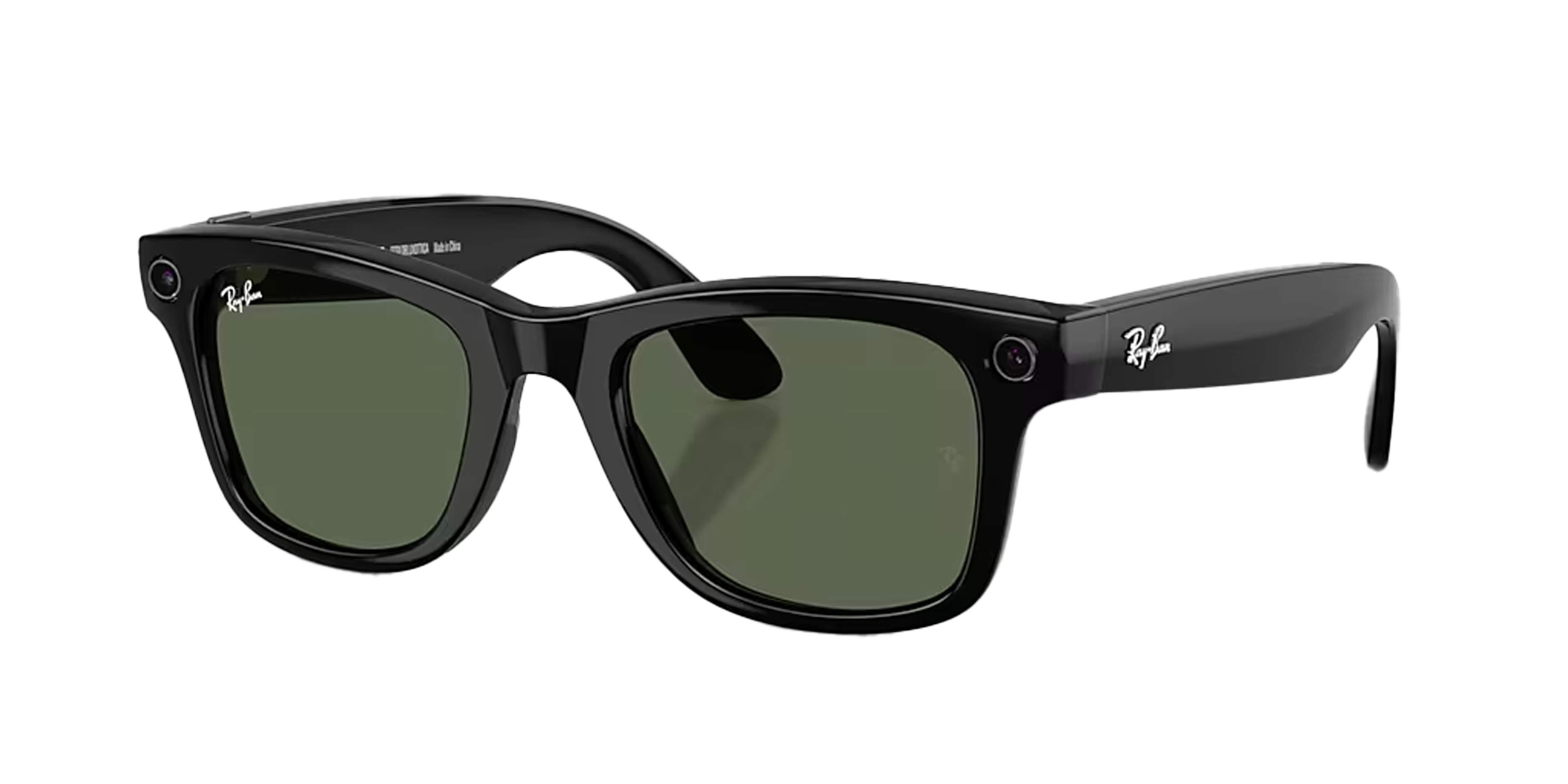 TEŞHİR RAY BAN META WAYFARER  PARLAK SİYAH KARARAN YEŞİL GEN 2 GÖZLÜK