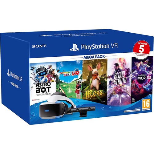 TEŞHİR SONY PLAYSTATİON VR MEGA PACK 3 PS VR + CAMERA + 5 OYUN + PS5 ADAPTÖR SONY EURASİA