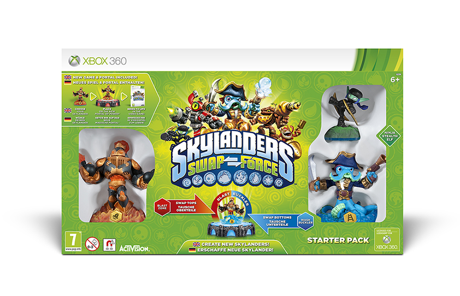 XBOX 360 OYUN  SKYLANDERS SWAP STARTER PACK