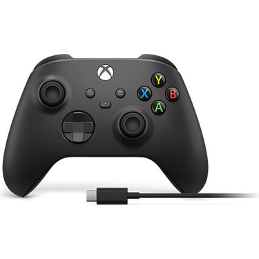 XBOX CORE KABLOSUZ OYUN KUMANDASI + USB-C KABLOSU – KARBON SİYAHI 9.NESİL