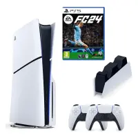 SONY PLAYSTATİON 5 PS5 SLIM CD Lİ + 2.KOL + FC 24 OYUNU + SONY ŞARJ İSTASYONU