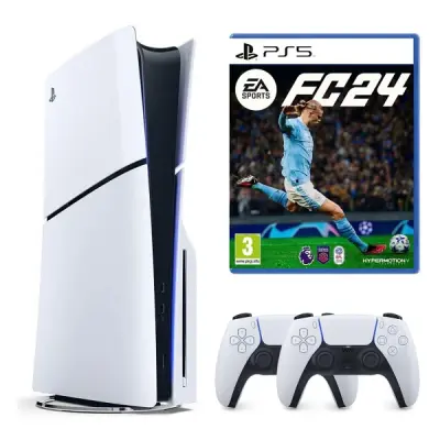SONY PLAYSTATİON 5 PS5 SLIM CD Lİ + 2.KOL + FC 24 OYUNU (İTHALATÇI GARANTİLİ)