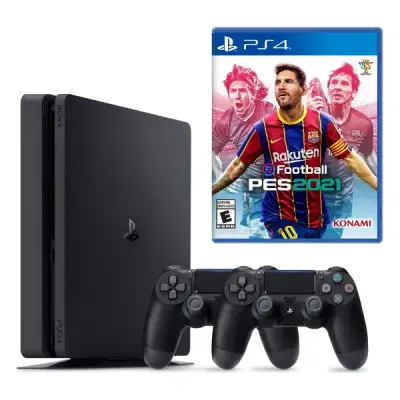**TEŞHİR** SONY PS4 SLIM 500GB + 2.KOL + PES 21 BUNDLE PAKET