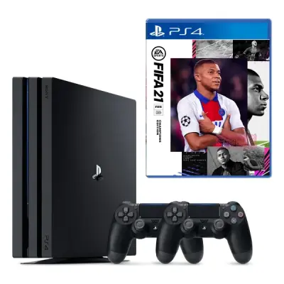 **TEŞHİR** SONY PS4 PRO 1TB 4K + 2.KOL + FIFA 21 BUNDLE PAKET