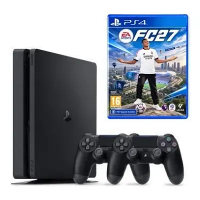 **TEŞHİR** SONY PS4 SLIM 500GB + 2.KOL + FC 27 BUNDLE PAKET