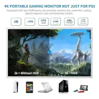 G-STORY GS156PU PS5 4K İÇİN ENTEGRE LED 15,6” TAŞINABİLİR OYUN MONİTÖRÜ